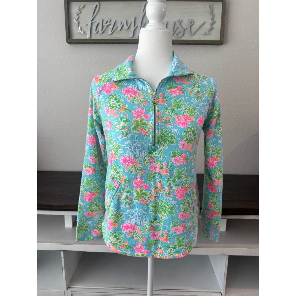 Lilly Pulitzer X Disney Lilly Loves Disney Blue Ibiza Skipper Popover Size XS
